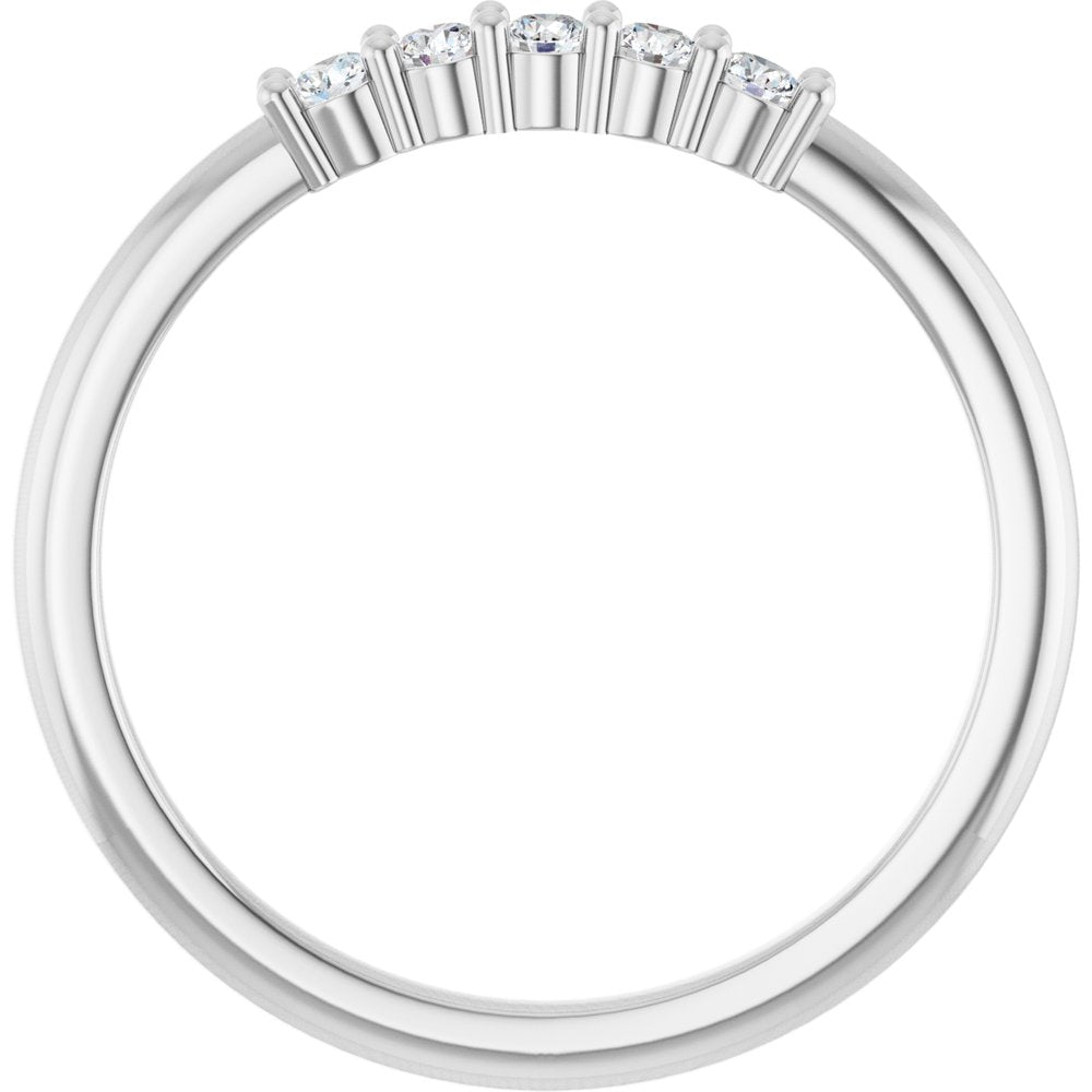 14K White Gold 1/6 CTW Lab-Grown Diamond 5-Year Anniversary Band