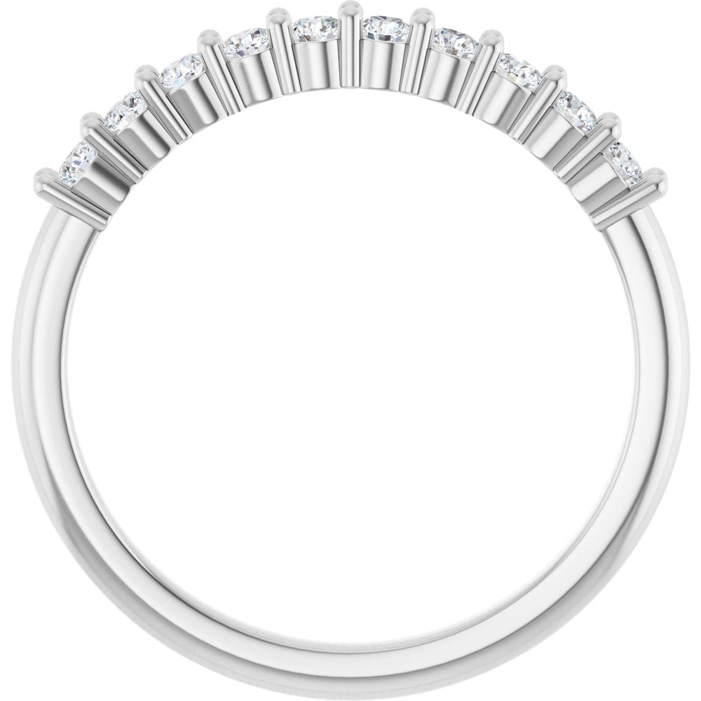14K White Gold 1/4 CTW Natural Diamond 10-Year Anniversary Band