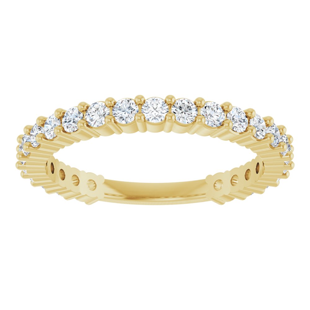 14K Yellow Gold 3/4 CTW Natural Diamond 25-Year Anniversary Band