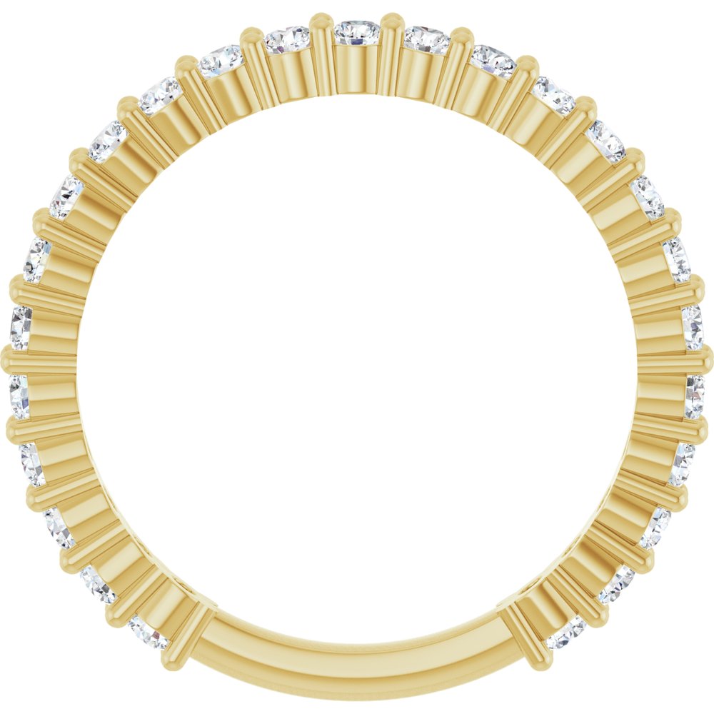 14K Yellow Gold 3/4 CTW Natural Diamond 25-Year Anniversary Band