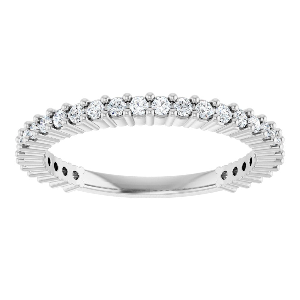 14K White Gold 3/8 CTW Natural Diamond 30-Year Anniversary Band