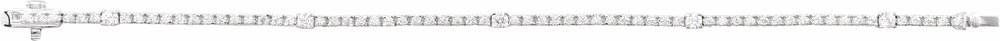 14K White Gold 1 3/4 CTW Lab-Grown Diamond 7" Line Bracelet