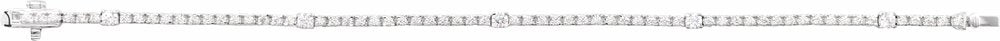 14K White Gold 1 3/4 CTW Lab-Grown Diamond 7" Line Bracelet