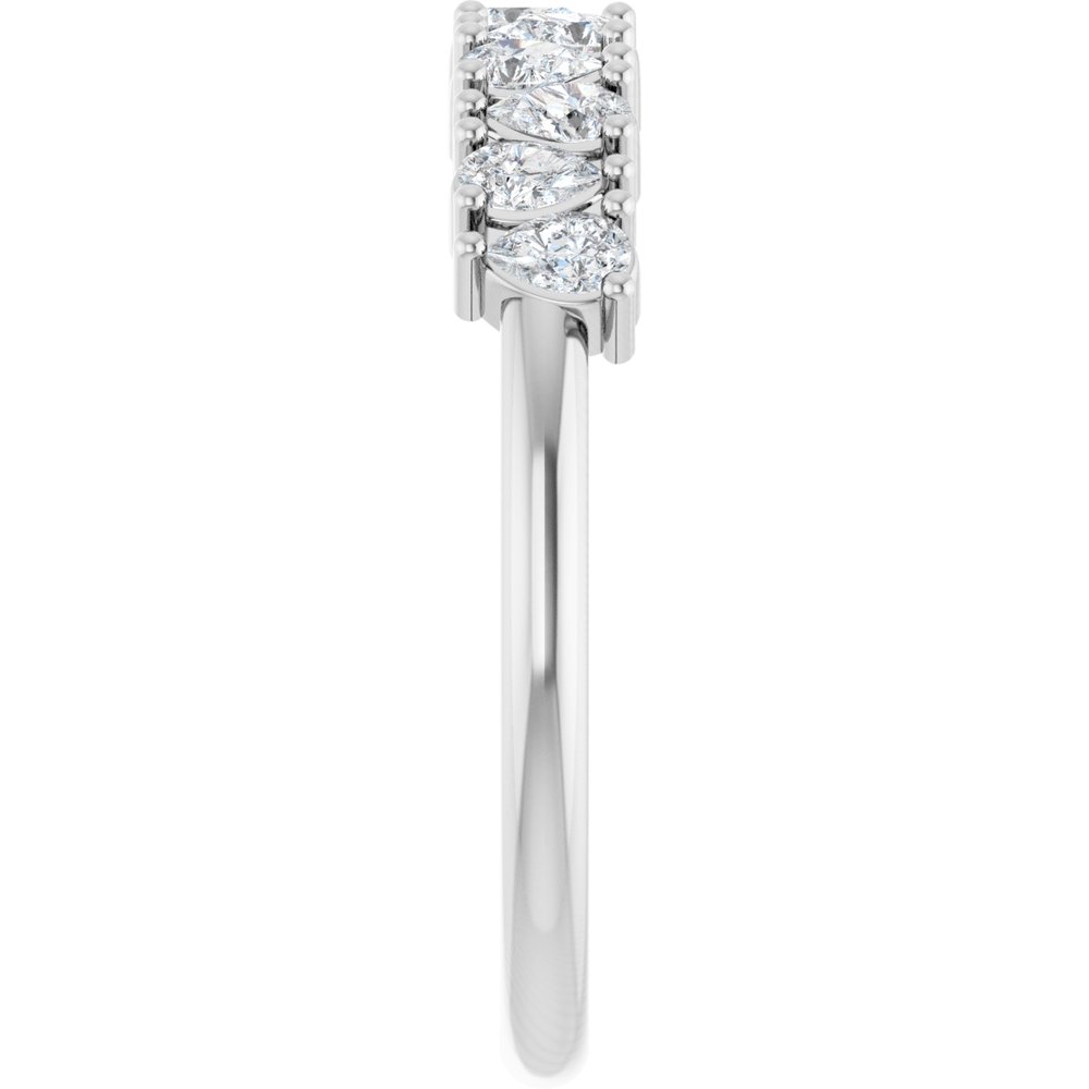 14K White 1/2 CTW Lab-Grown Diamond Anniversary Band