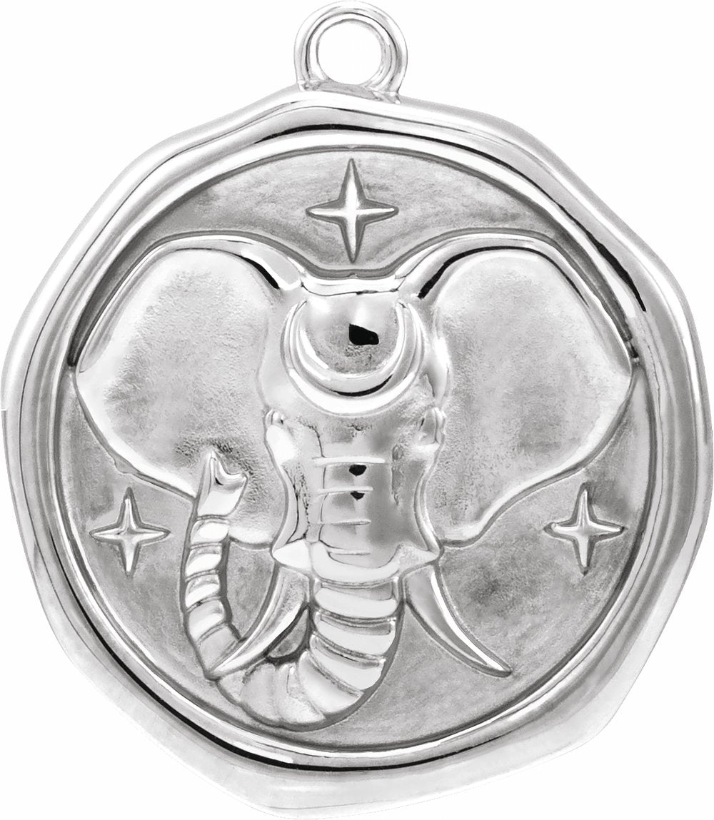 Sterling Silver Elephant Spirit Animal Dangle