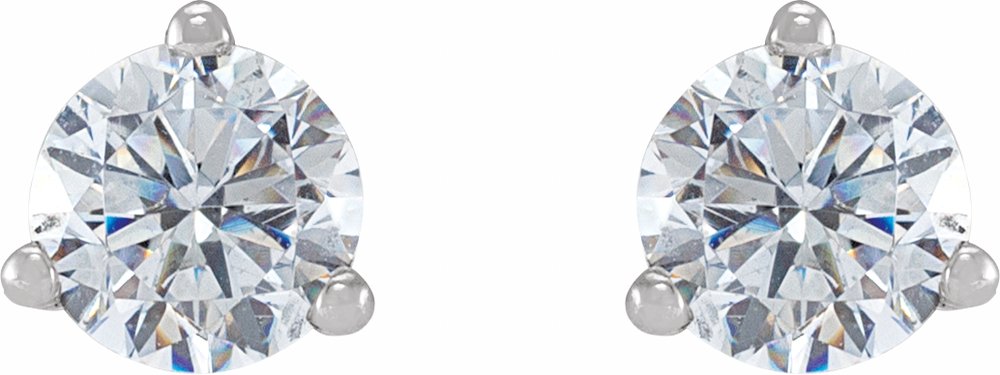 14K White Gold 1/2 CTW Lab-Grown Diamond Earrings