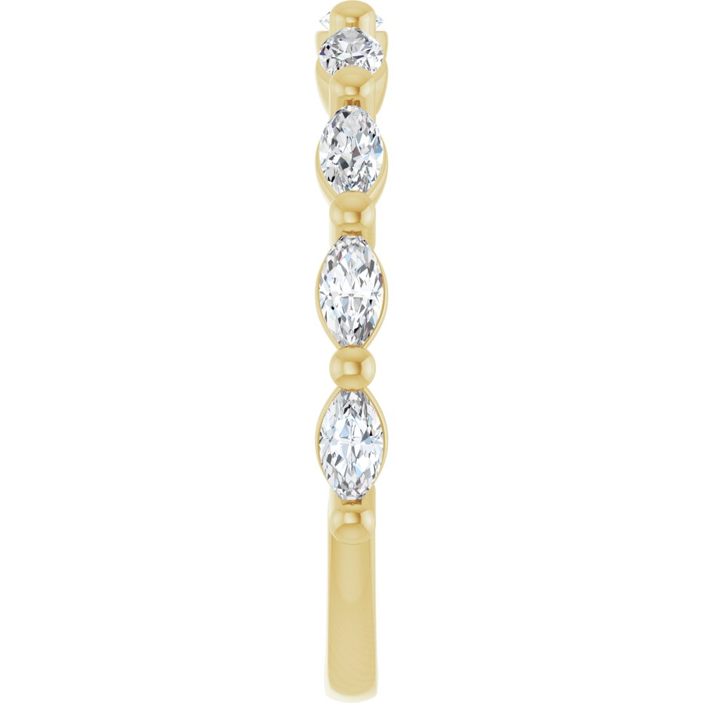 14K Yellow Gold 1/2 CTW Lab-Grown Diamond Anniversary Band