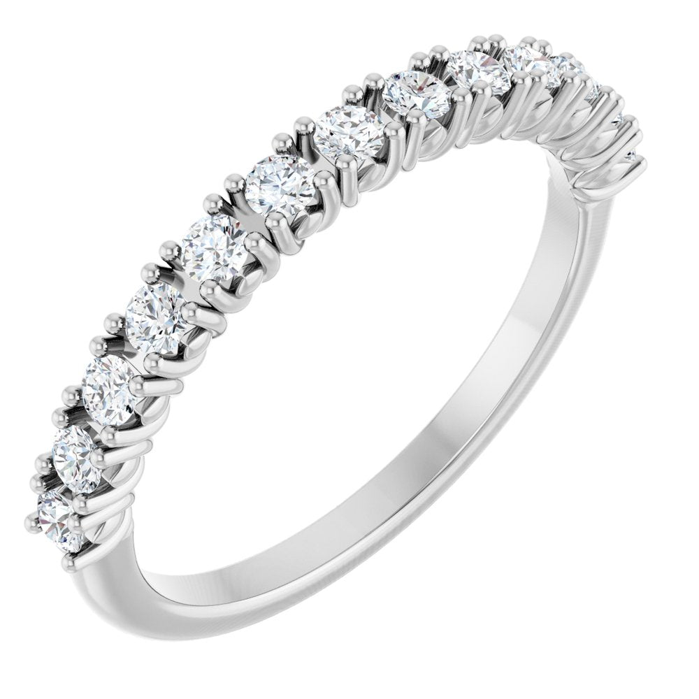 14K White Gold 1/3 CTW Natural Diamond Anniversary Band