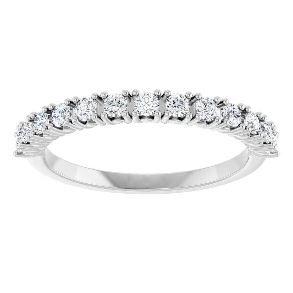 14K White Gold 1/3 CTW Natural Diamond Anniversary Band