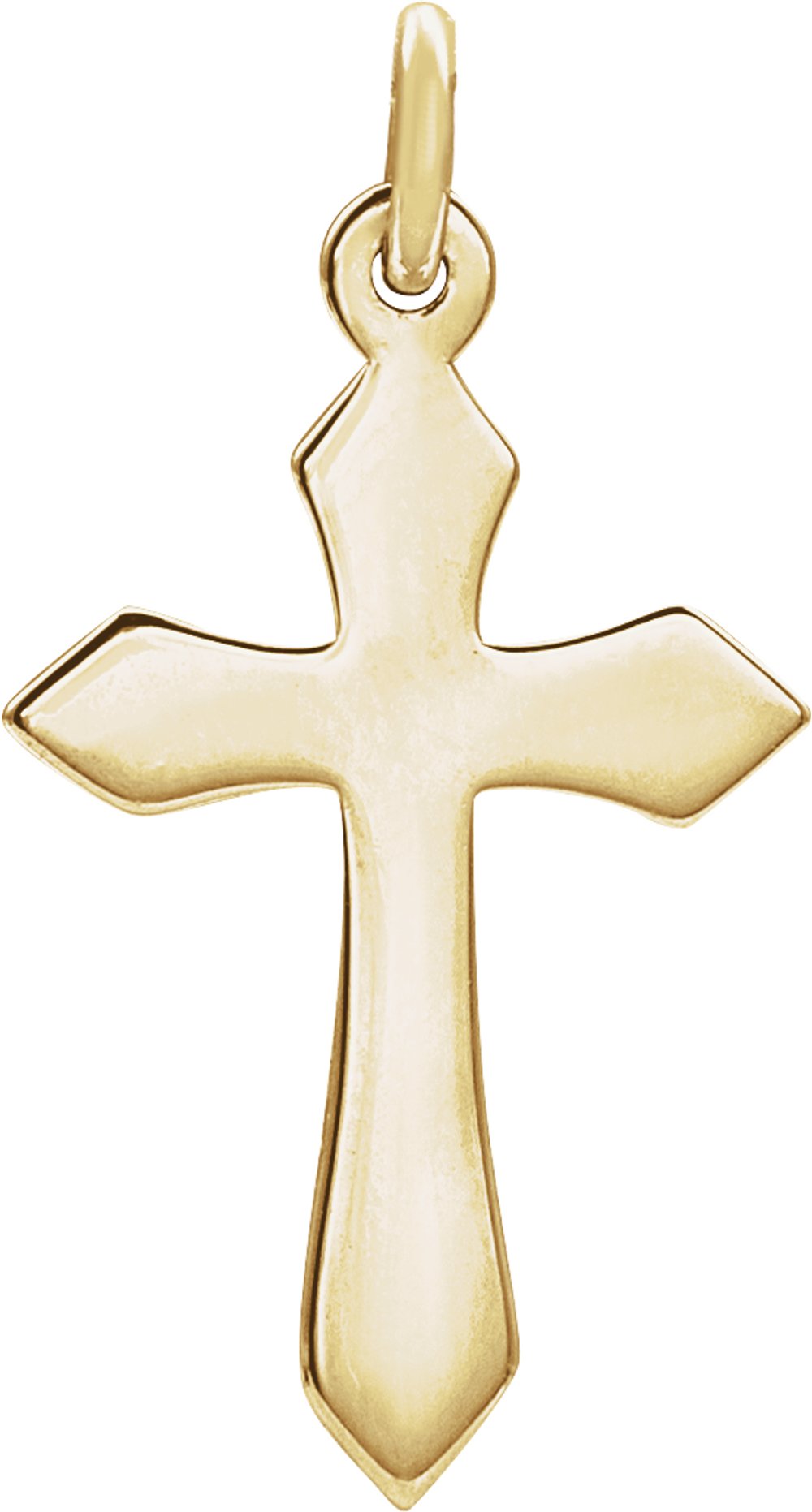 14K Yellow Gold Cross Pendant