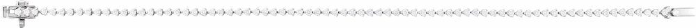 14K White Gold 2 CTW Lab-Grown Diamond 7 1/4" Line Bracelet