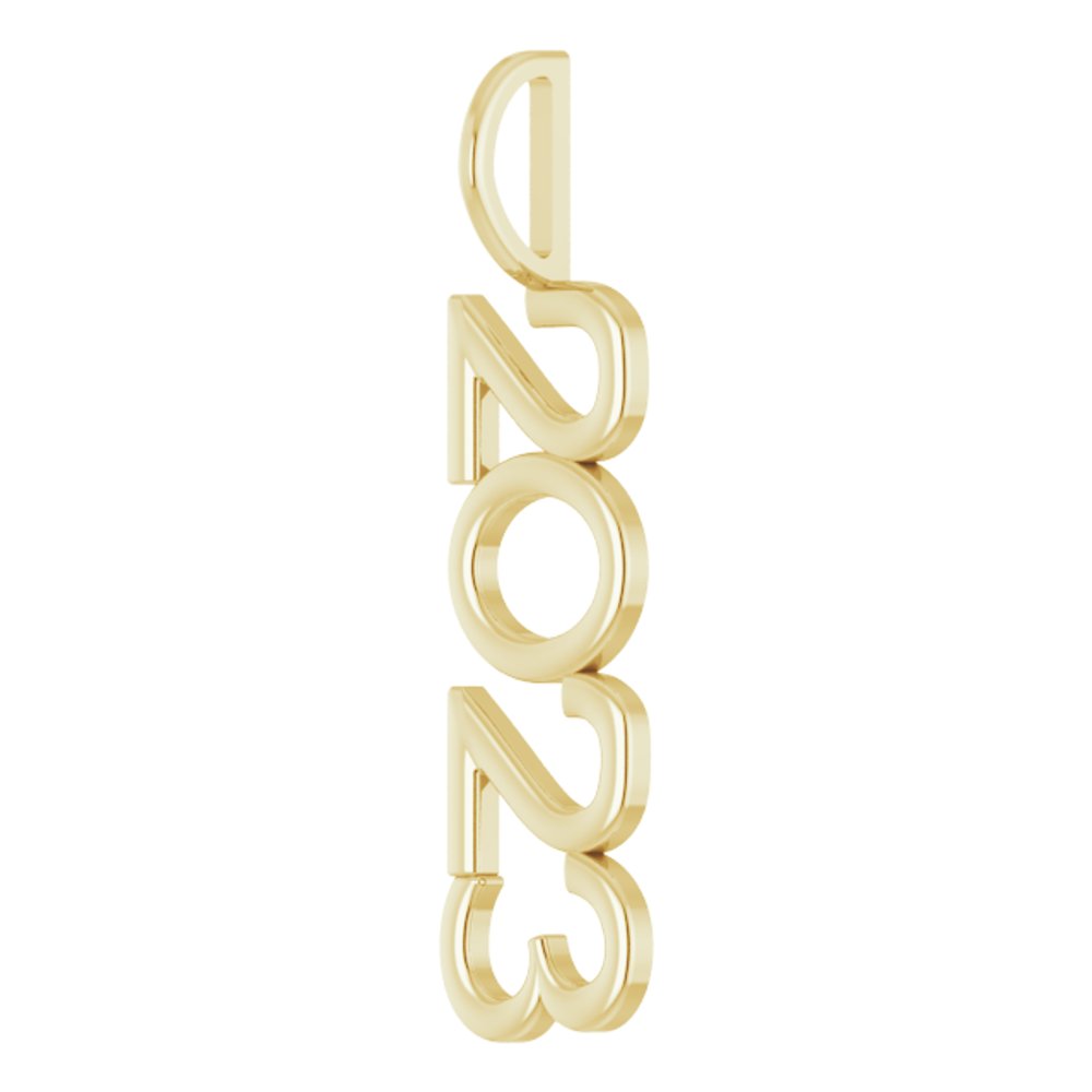 14K Yellow Gold 2023 Year Charm/Pendant