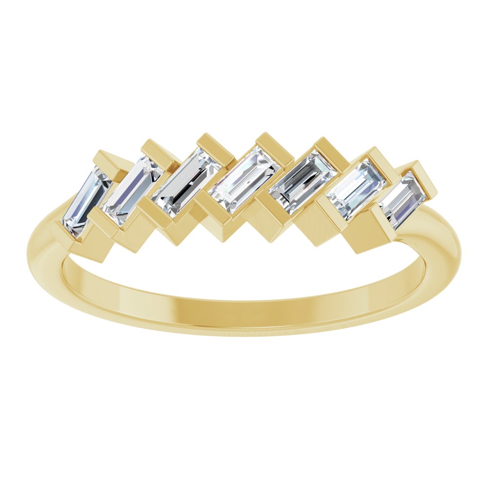 14K Yellow 1/3 CTW Natural Diamond Anniversary Band