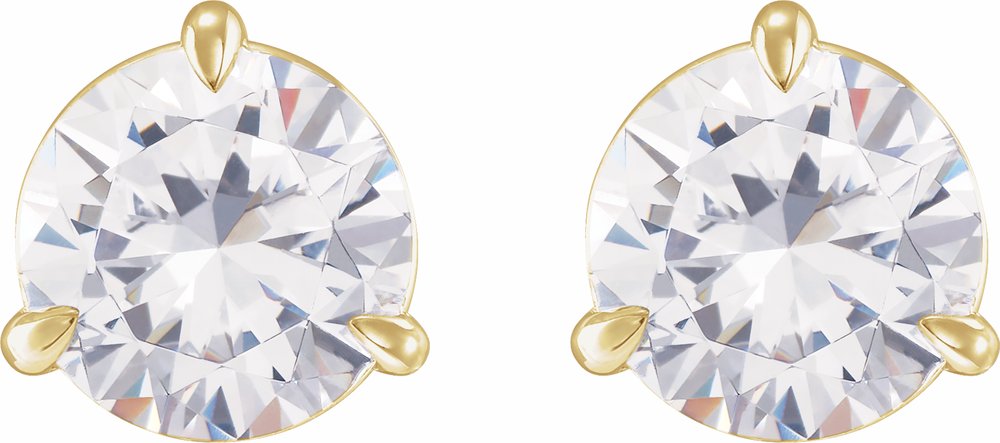 14K Yellow 3/8 CTW Natural Diamond Earrings