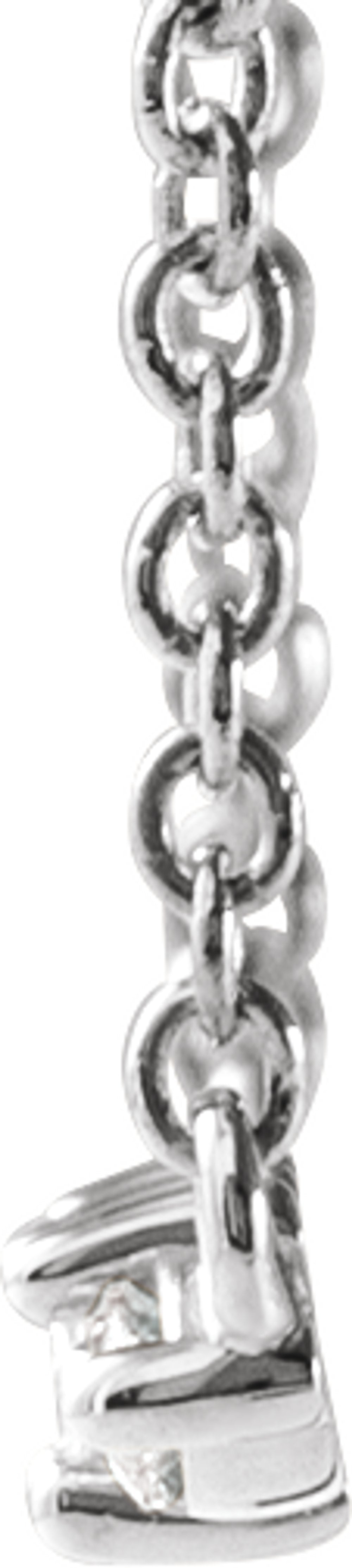 14K White Gold 1/6 CTW Natural Diamond Bar 18" Necklace