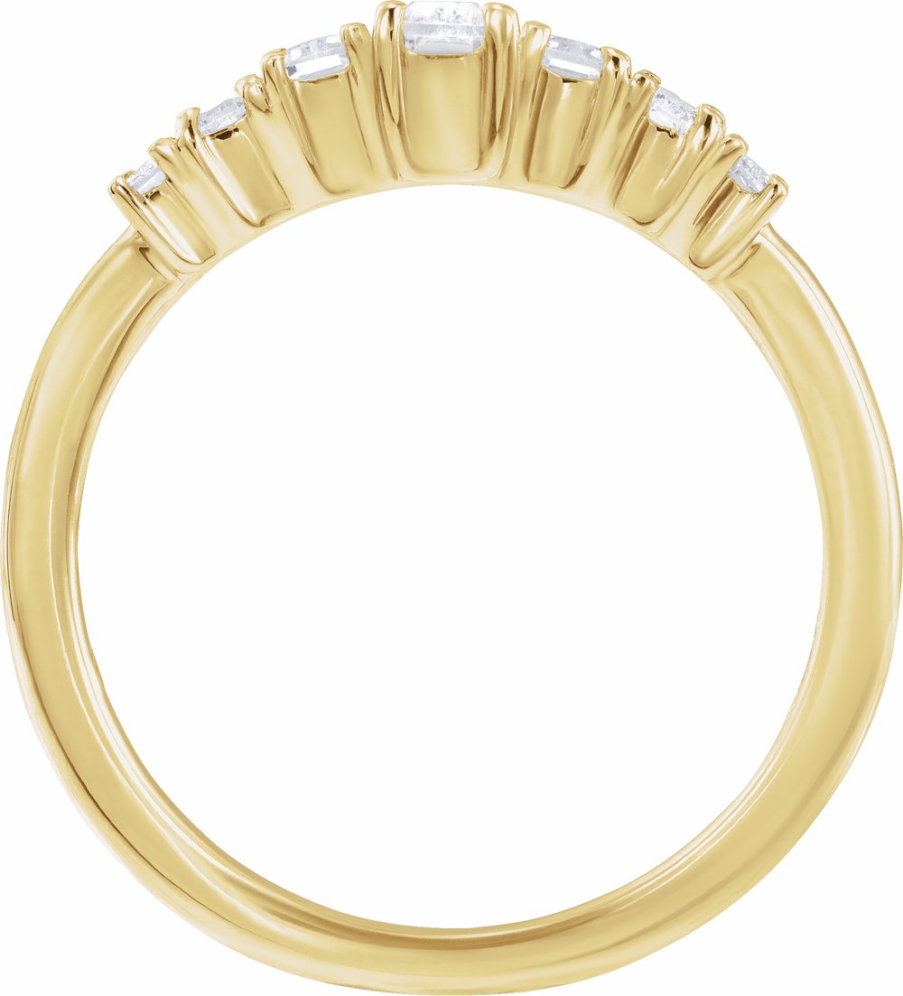 14K Yellow 1/2 CTW Lab-Grown Diamond Ring