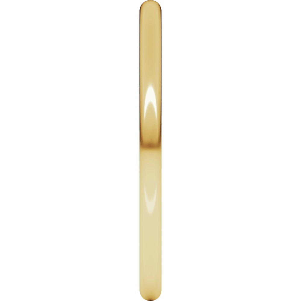 10K Yellow Gold 1.5 mm Comfort-Fit Full Round Band Size 4
