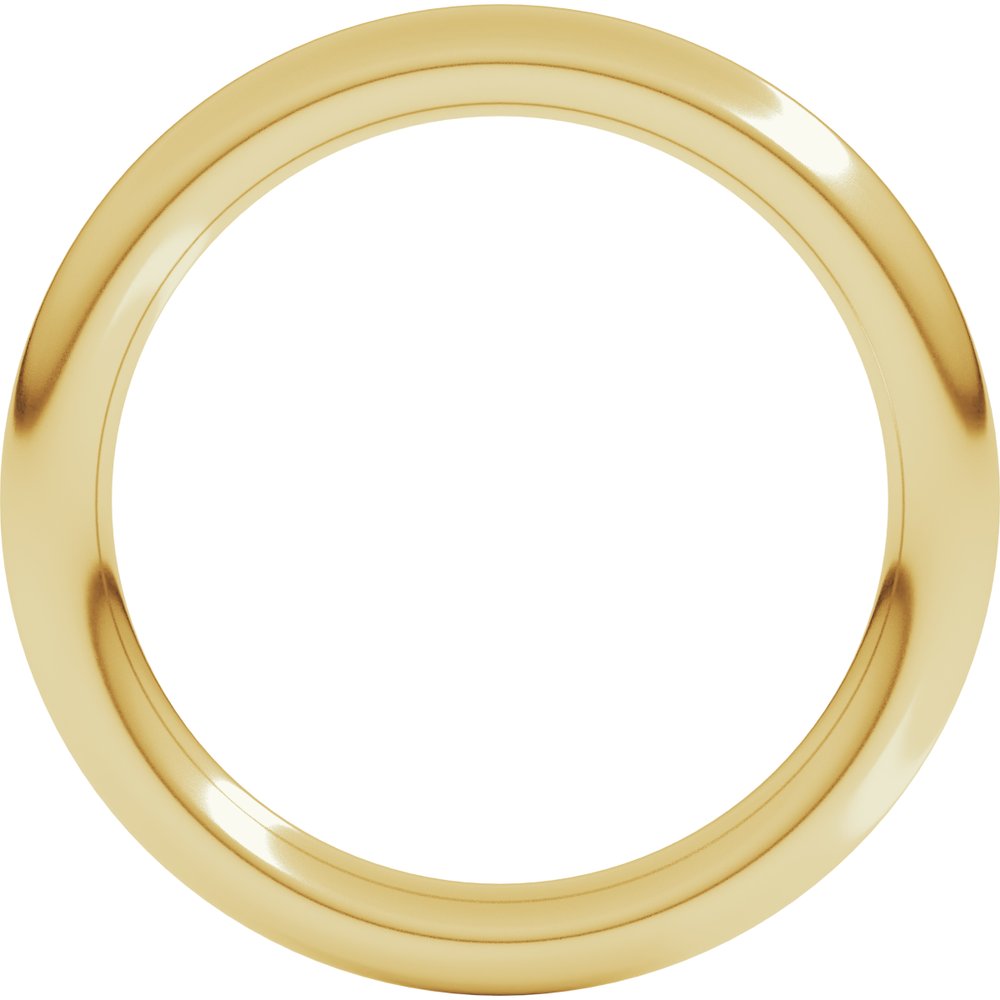 14K Yellow Gold 2.5 mm Comfort-Fit Full Round Band Size 4
