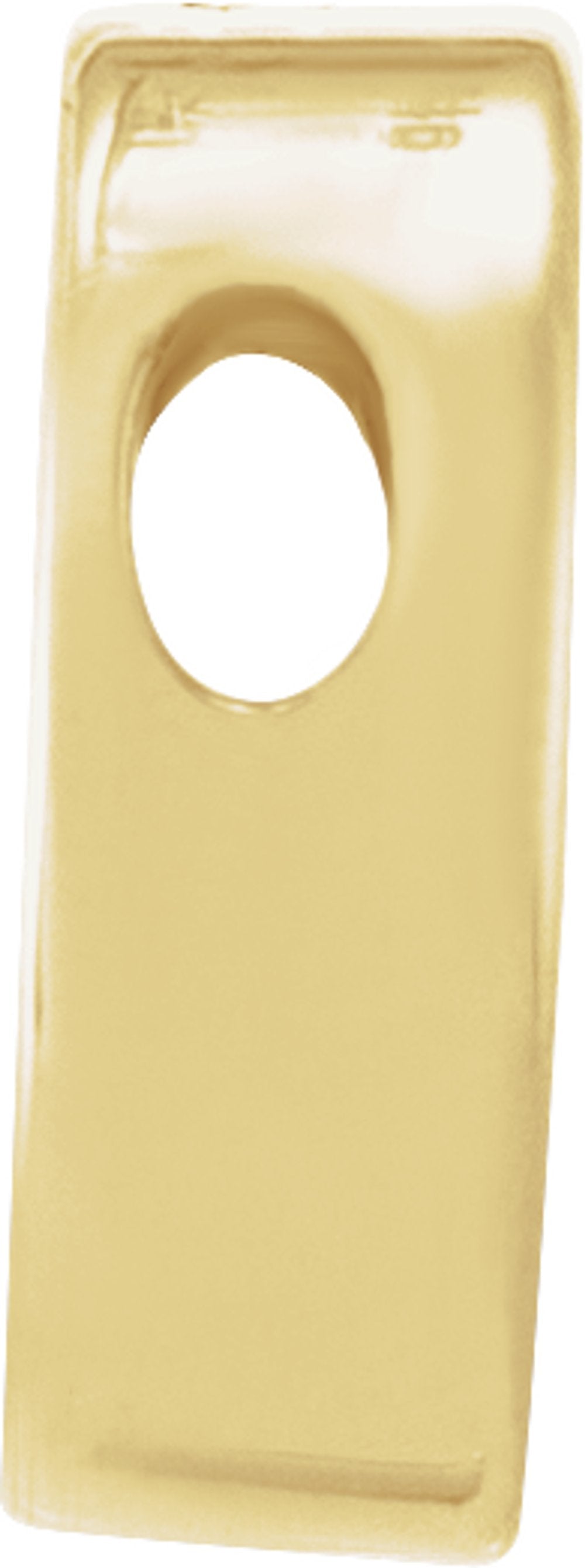 14K Yellow Gold 10 mm Engravable Disc Slide Pendant