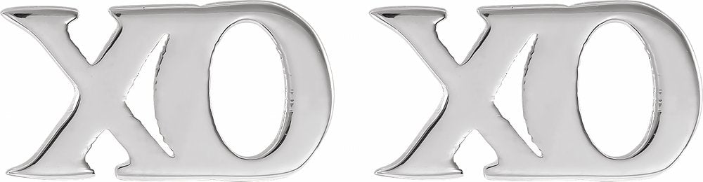 Sterling Silver Petite "xo" Stud Earrings
