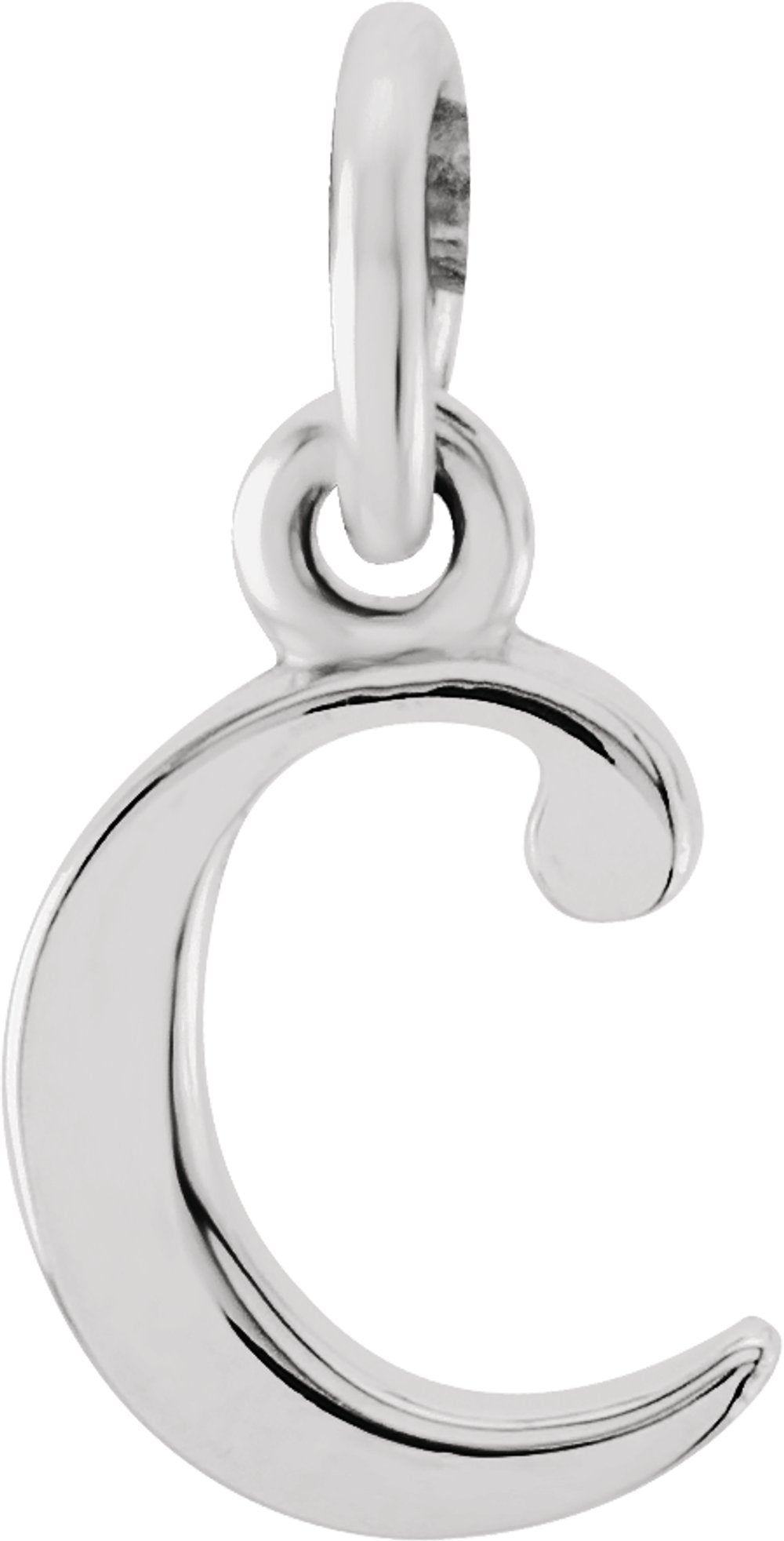 Sterling Silver Lowercase Initial c Charm/Pendant