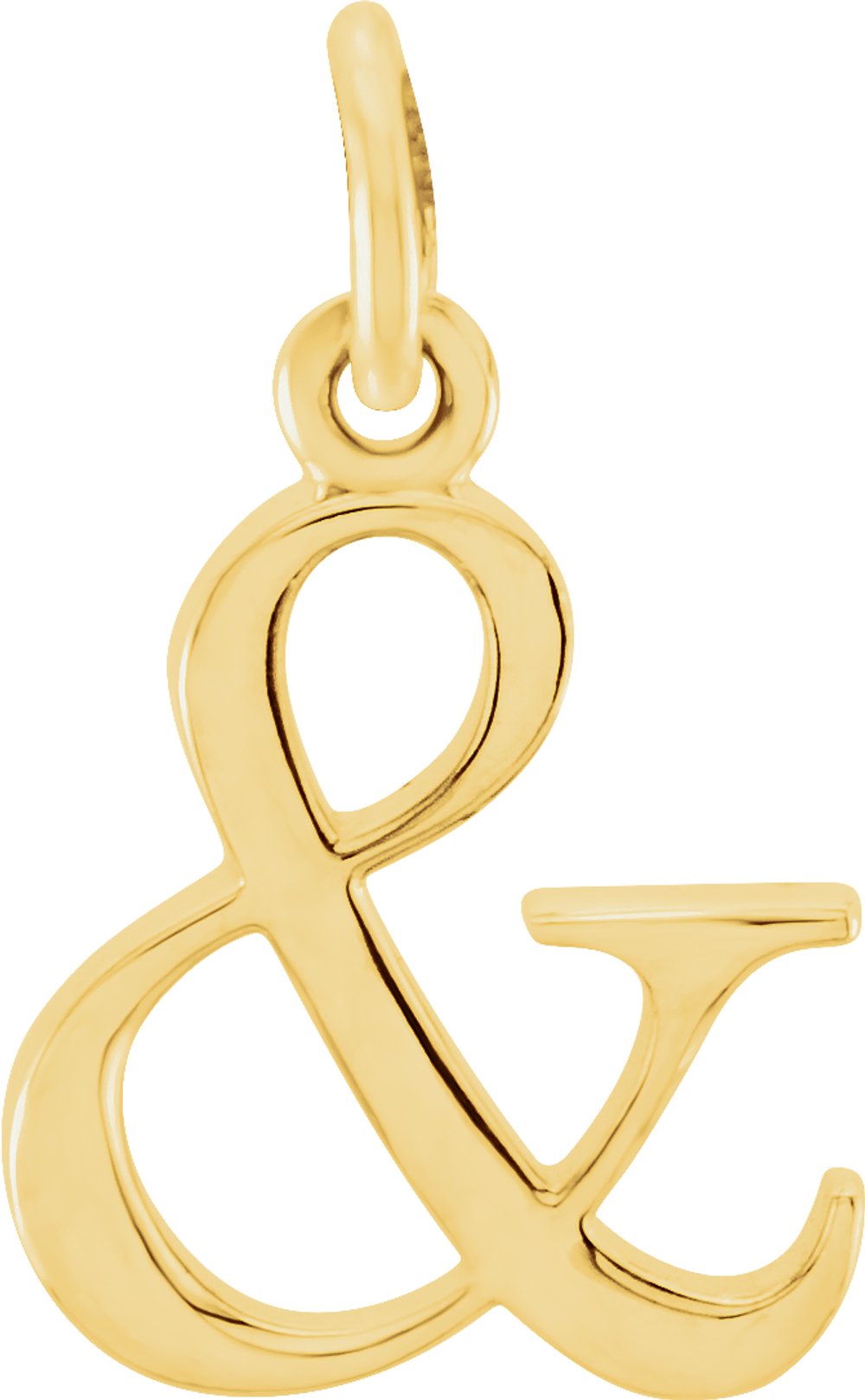 14K Yellow Gold Ampersand Charm/Pendant