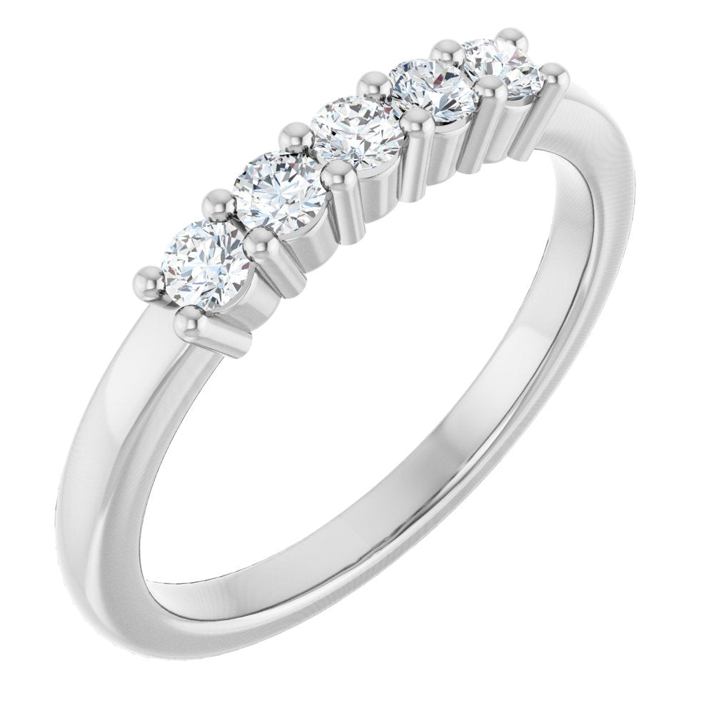 14K White Gold 1/3 CTW Lab-Grown Diamond Anniversary Band
