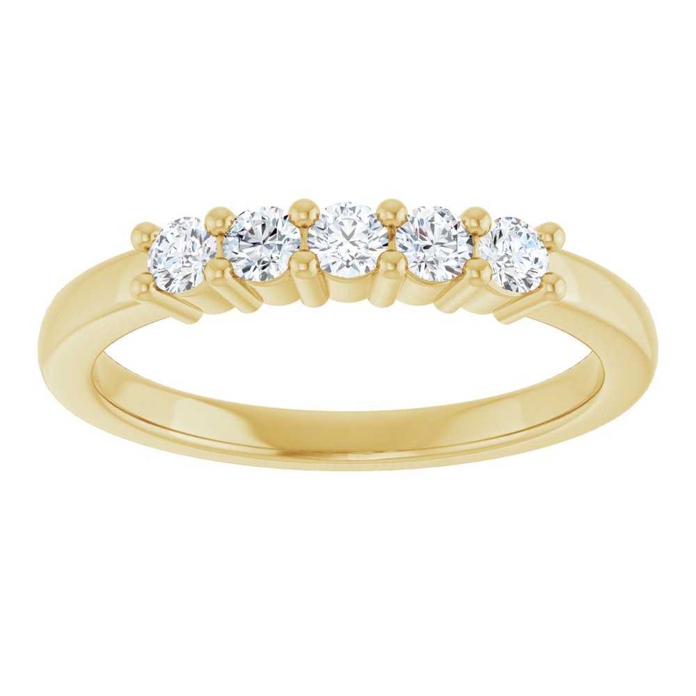 14K Yellow Gold 1/3 CTW Lab-Grown Diamond Anniversary Band
