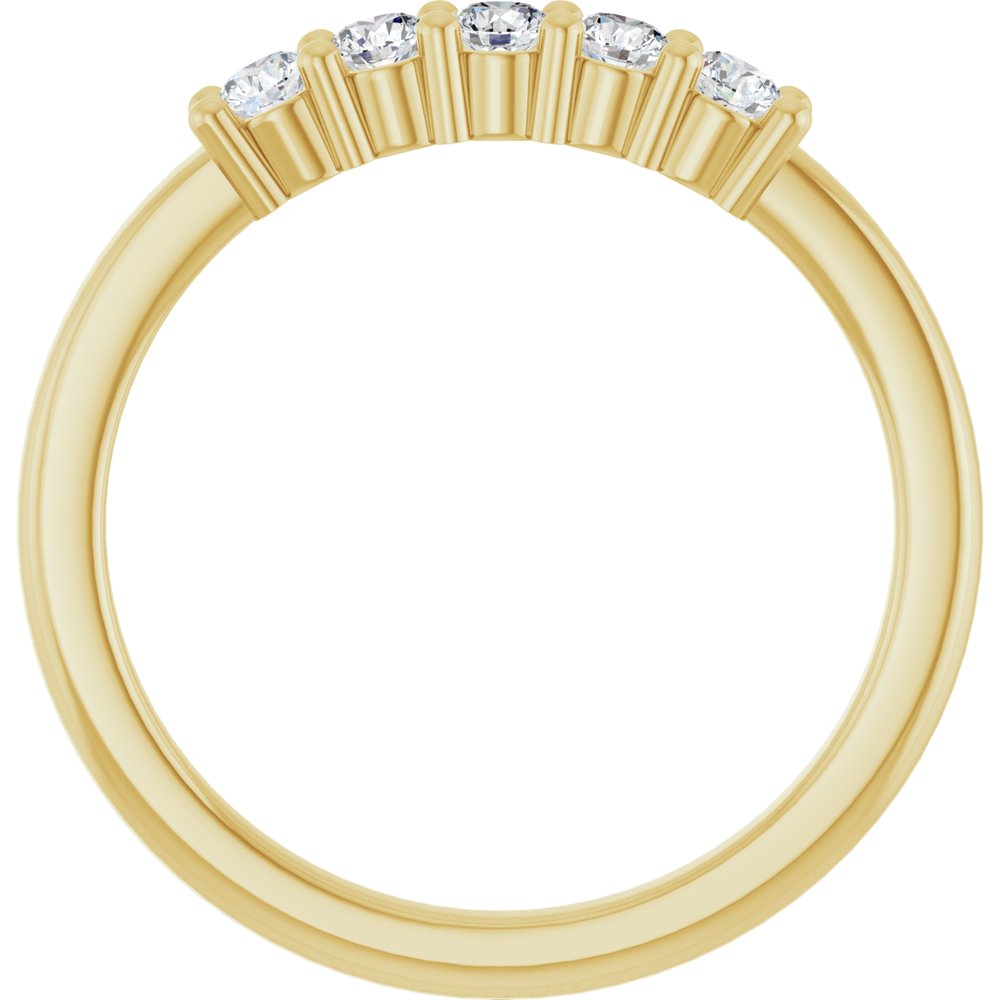 14K Yellow Gold 1/3 CTW Lab-Grown Diamond Anniversary Band