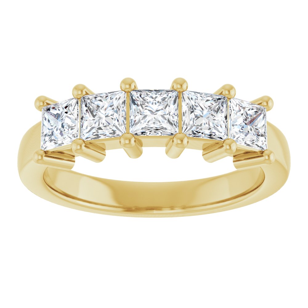 10K Yellow Gold 1 1/2 CTW Lab-Grown Diamond Anniversary Band