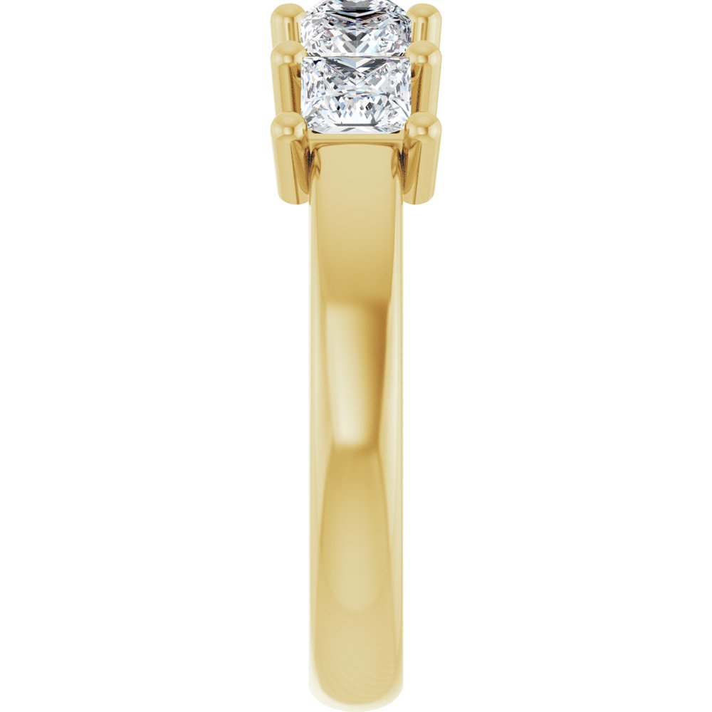 10K Yellow Gold 1 1/2 CTW Lab-Grown Diamond Anniversary Band
