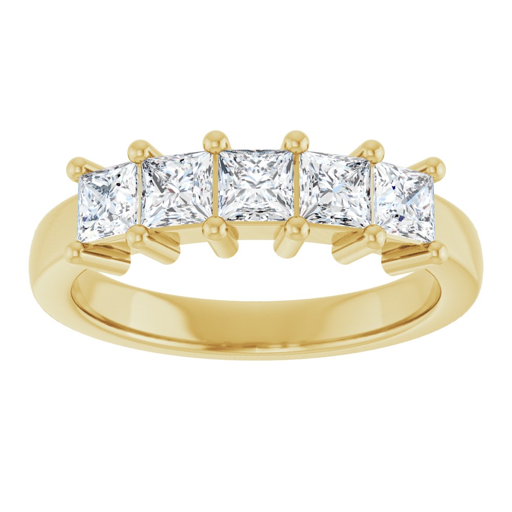 10K Yellow Gold 1 1/6 CTW Lab-Grown Diamond Anniversary Band