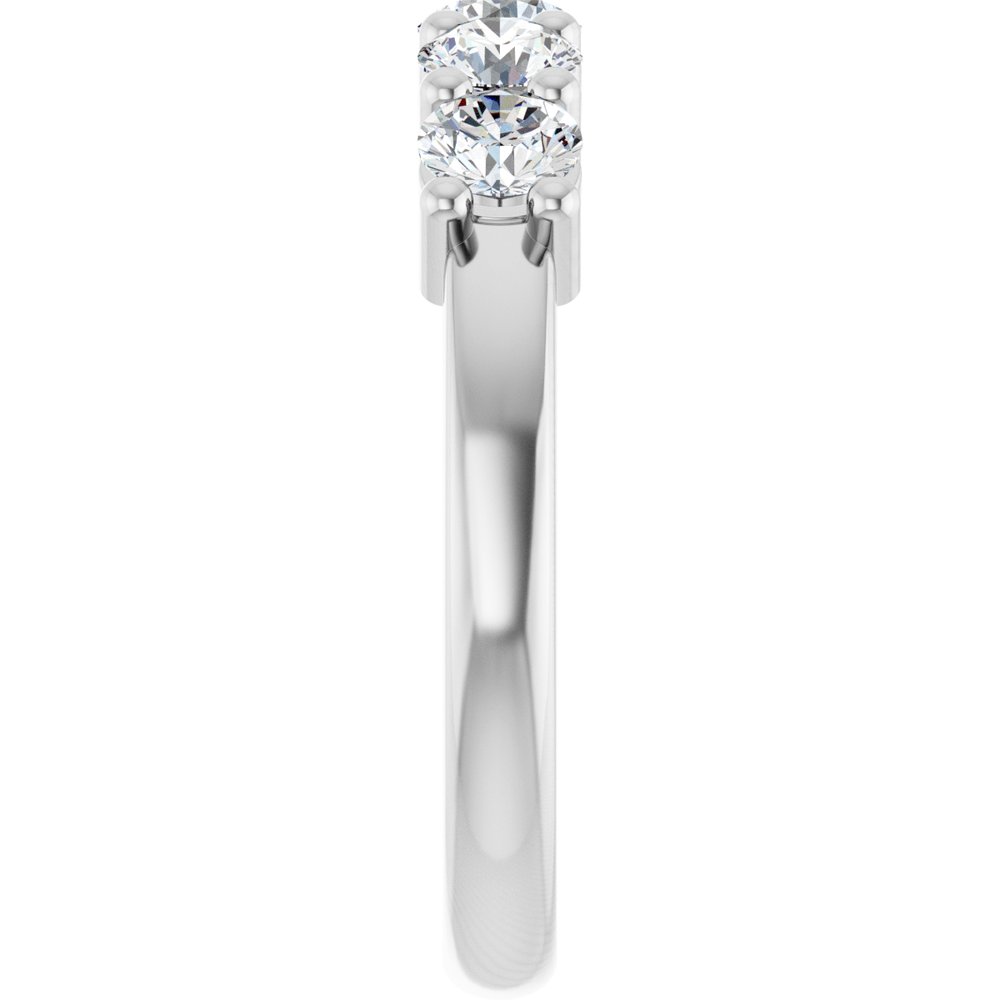 14K White Gold 1 CTW Lab-Grown Diamond Anniversary Band