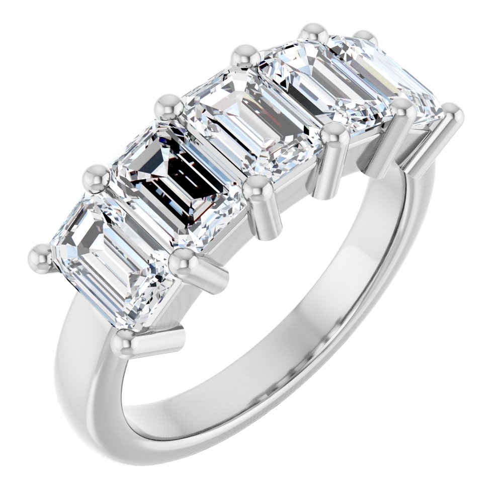 10K White Gold 2 1/2 CTW Lab-Grown Diamond Anniversary Band
