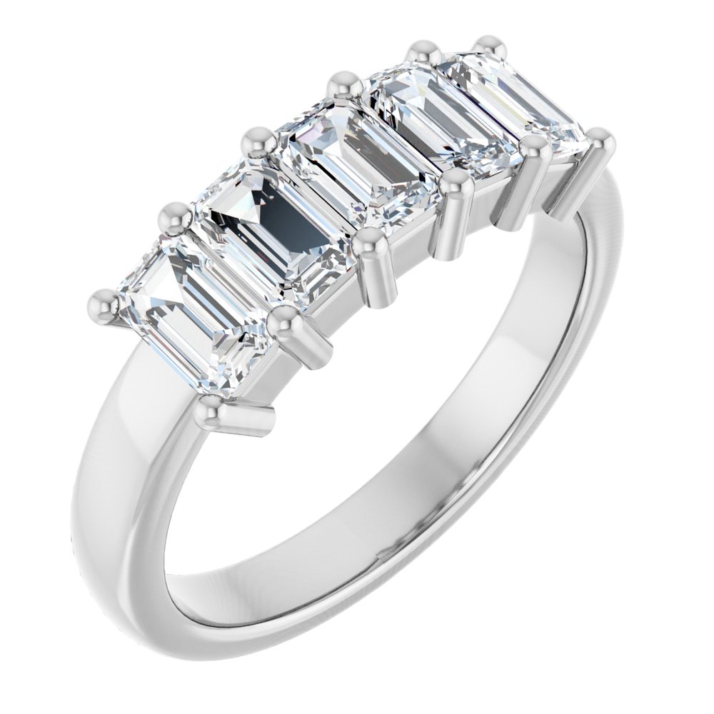 14K White Gold 1 1/2 CTW Lab-Grown Diamond Anniversary Band