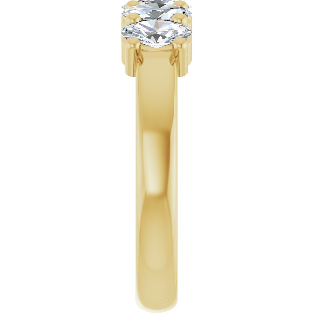 14K Yellow Gold 9/10 CTW Lab-Grown Diamond Anniversary Band