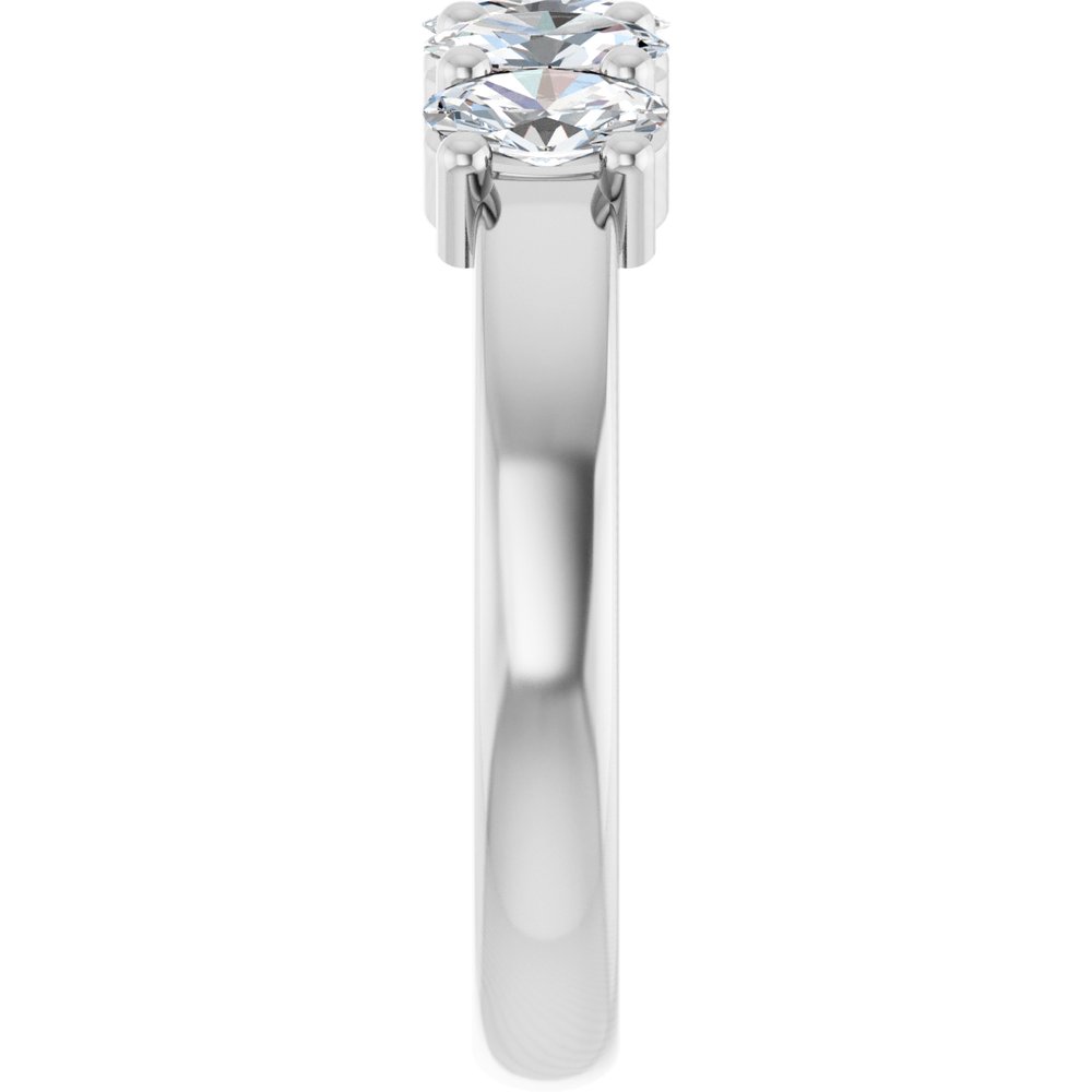 14K White Gold 9/10 CTW Lab-Grown Diamond Anniversary Band