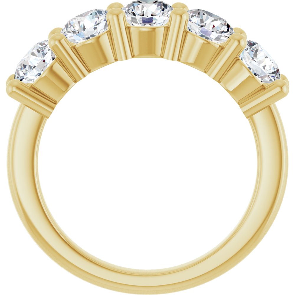 10K Yellow Gold 2 1/2 CTW Lab-Grown Diamond Anniversary Band