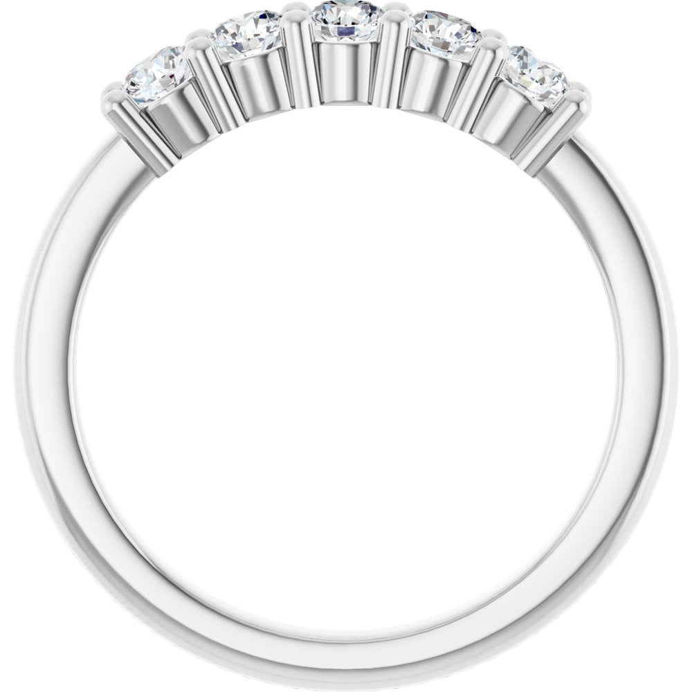 14K White Gold 1/2 CTW Lab-Grown Diamond Anniversary Band