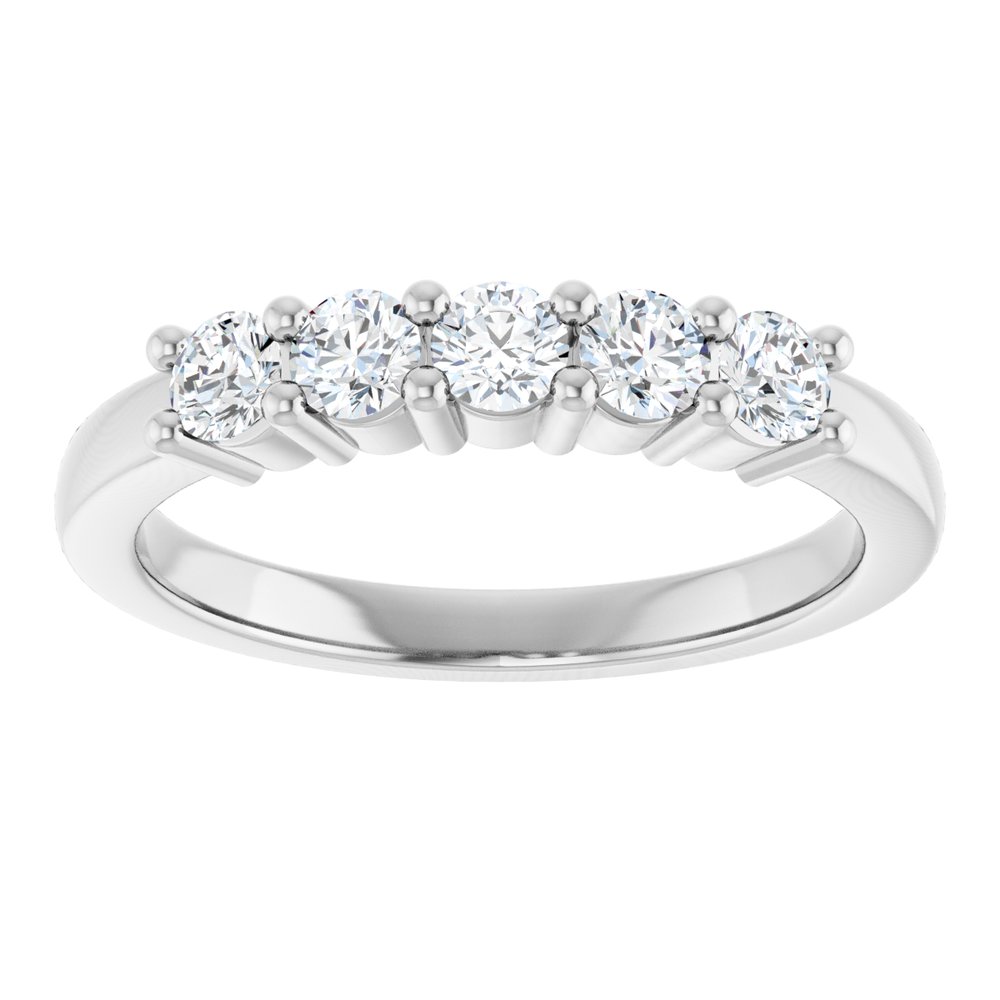 14K White Gold 1/2 CTW Lab-Grown Diamond Anniversary Band