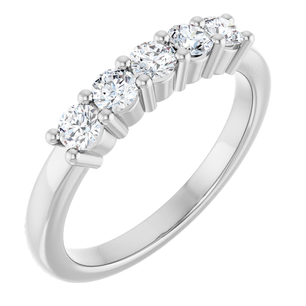 14K White Gold 1/2 CTW Lab-Grown Diamond Anniversary Band