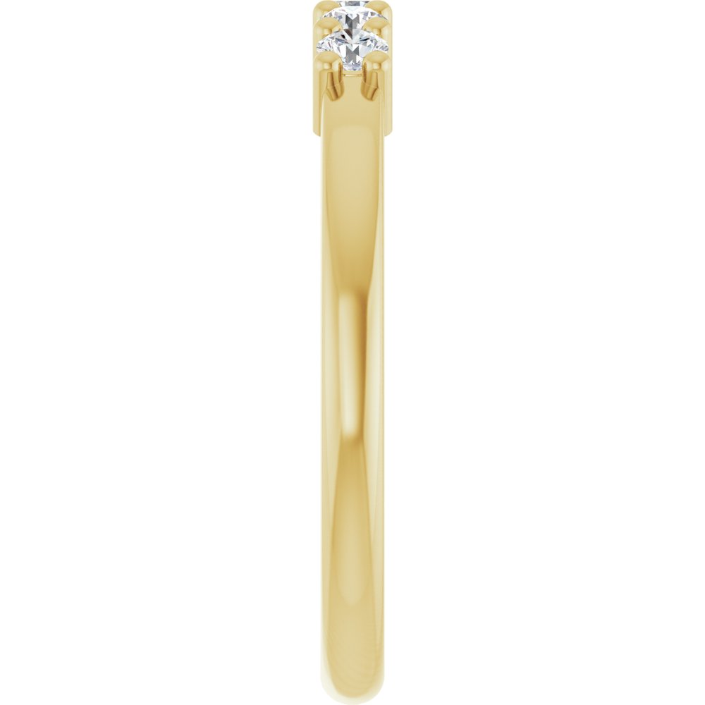 14K Yellow Gold 1/5 CTW Lab-Grown Diamond Anniversary Band