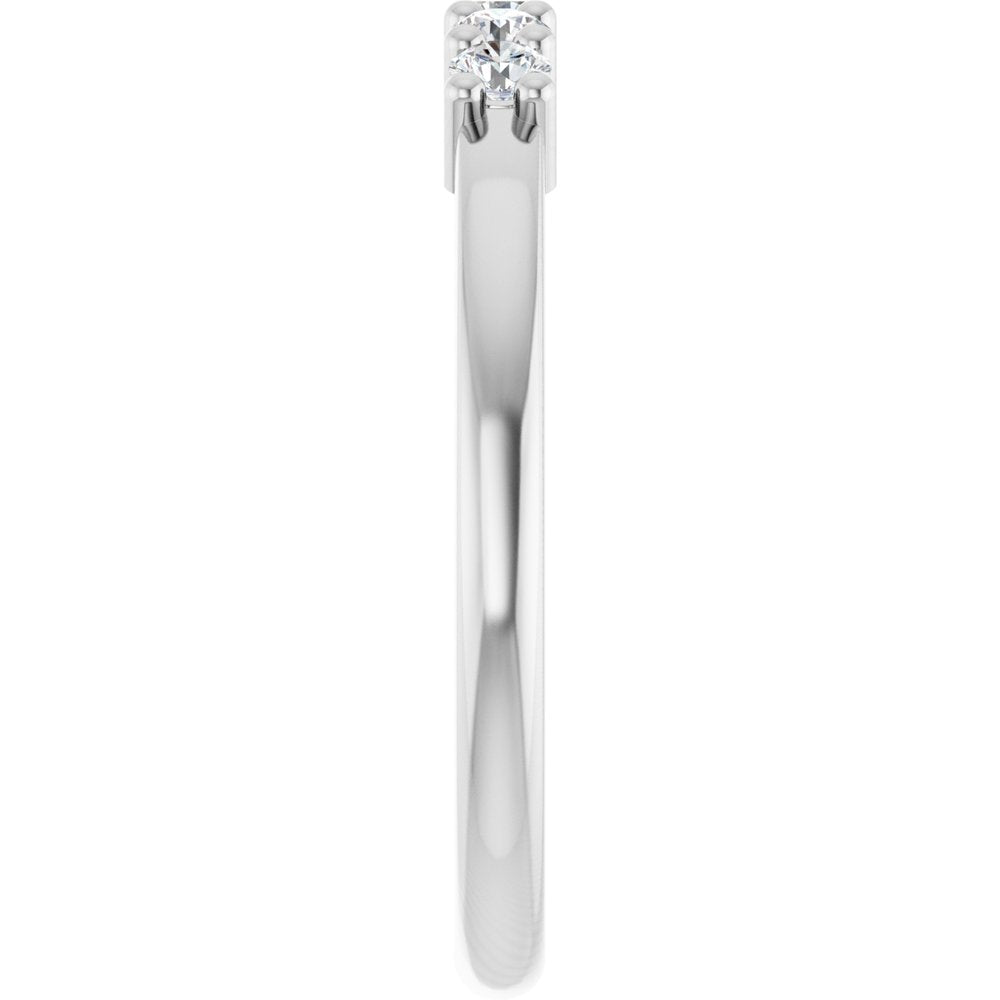 14K White Gold 1/5 CTW Lab-Grown Diamond Anniversary Band