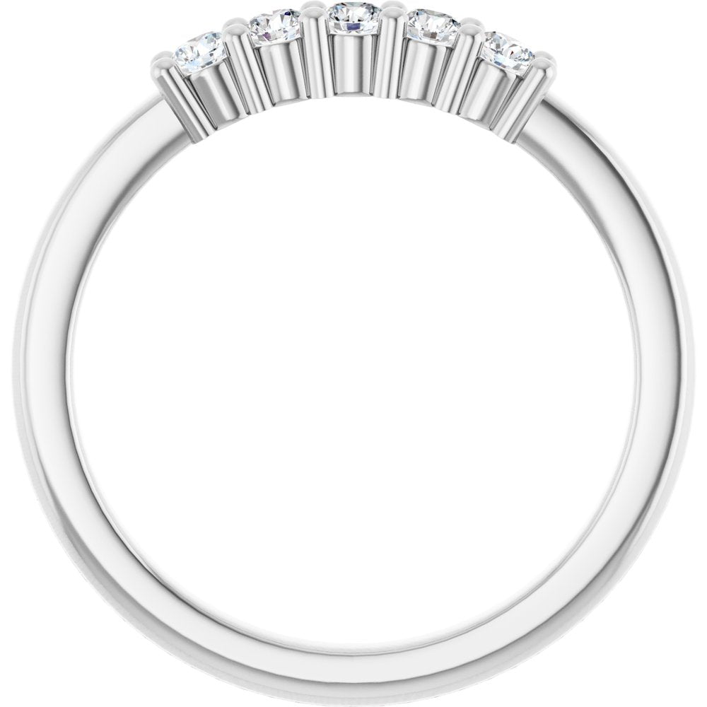 14K White Gold 1/5 CTW Lab-Grown Diamond Anniversary Band