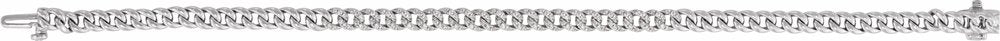 14K White Gold 1/2 CTW Natural Diamond Link 7 1/4" Bracelet