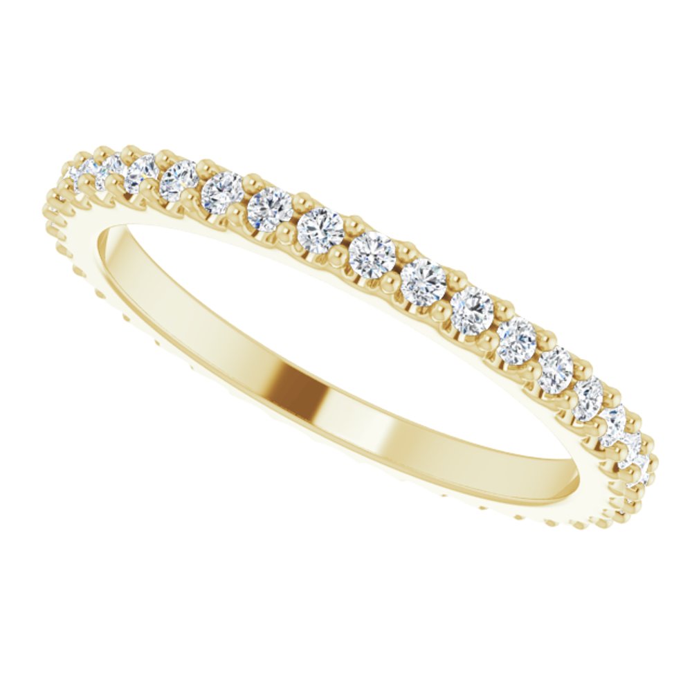 14K Yellow 1/3 CTW Natural Diamond Eternity Band