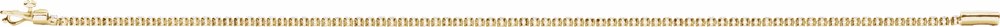 14K Yellow Gold 1 5/8 CTW Natural Diamond Lightweight Line 7" Bracelet