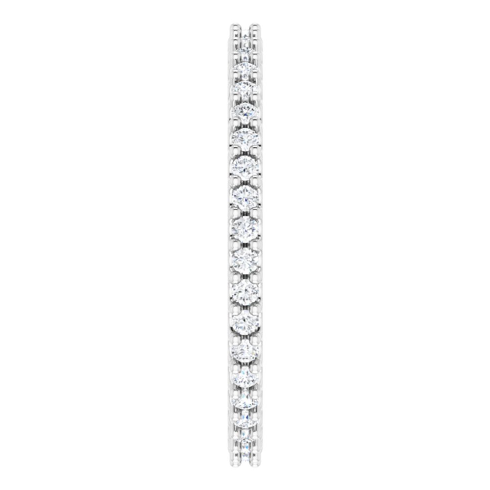 14K White Gold 1/3 CTW Natural Diamond Eternity Band Size 6