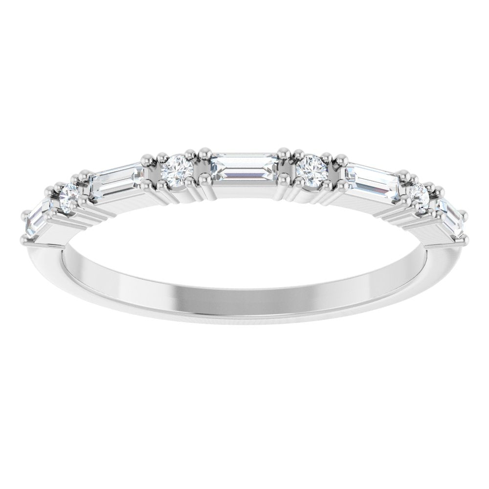 14K White Gold 1/5 CTW Natural Diamond Anniversary Band