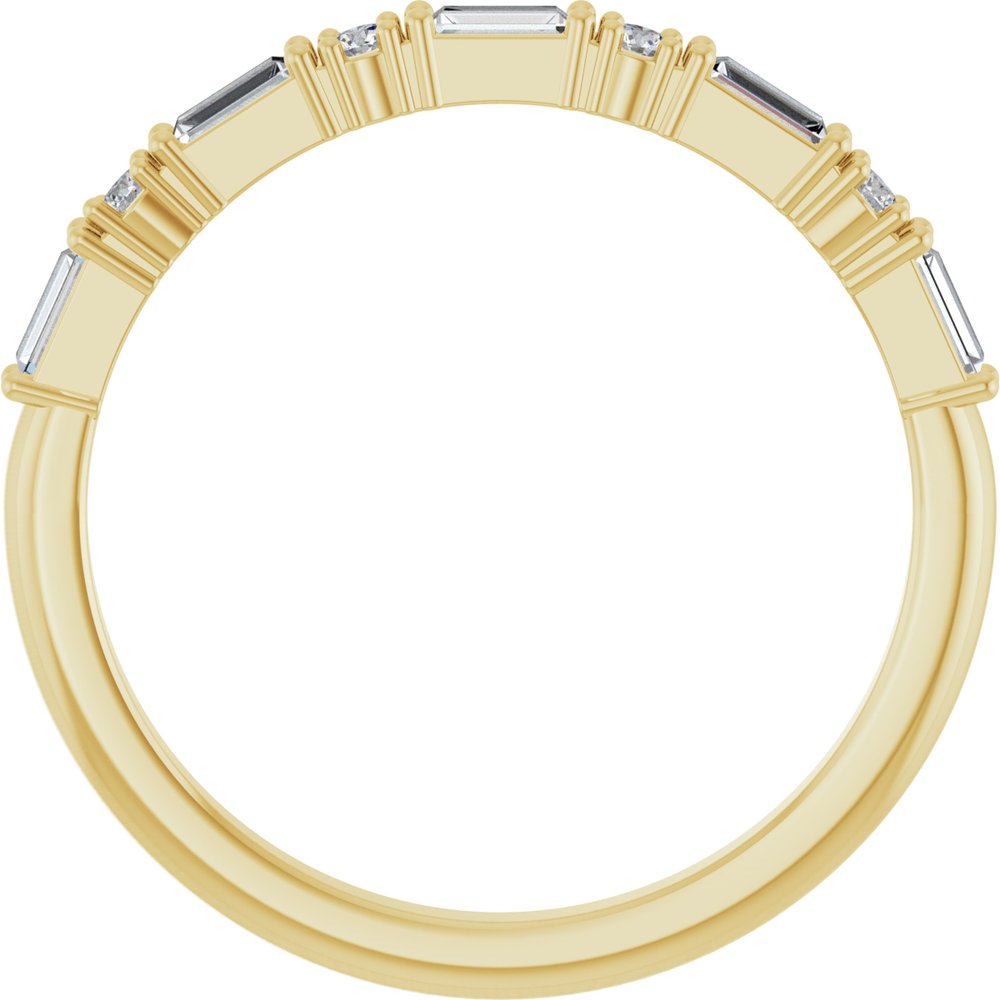 14K Yellow Gold 1/5 CTW Lab-Grown Diamond Anniversary Band
